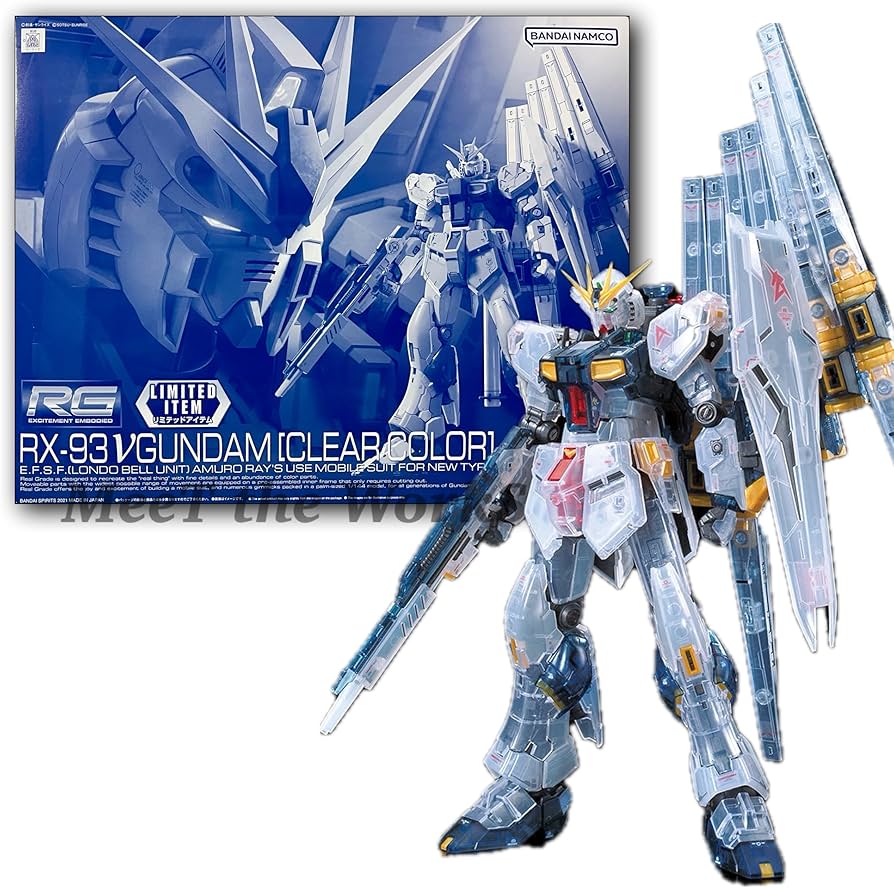 Amazon.co.jp: 【RG】 1/144 ν [クリアカラー] 機動戦士 逆襲の